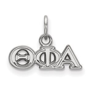 Sterling Silver Theta Phi Alpha XS (Tiny) Greek Letters Charm